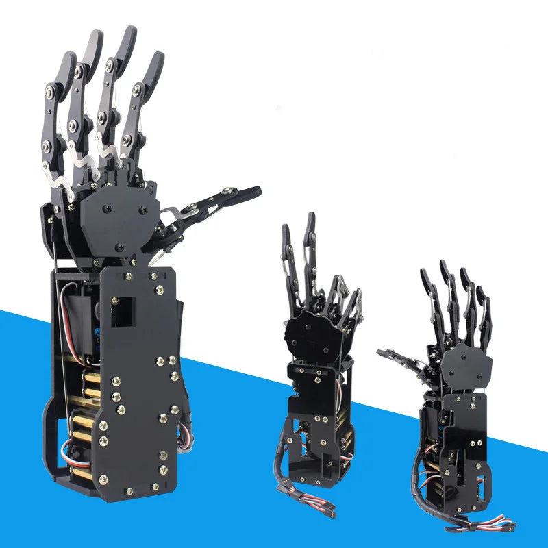 5 Dof Robot Hand Five Fingers Finished Bionic Palm Claw Gripper for Arduino Robot Manipulator Bionic Robot Palm Programmable Toy