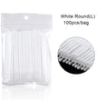 100PCS/Bag Eyelash Brushes Disposable Cotton Swab Micro Individual Eyelashes Microbrush Lash Removing Lash Extension Accessories