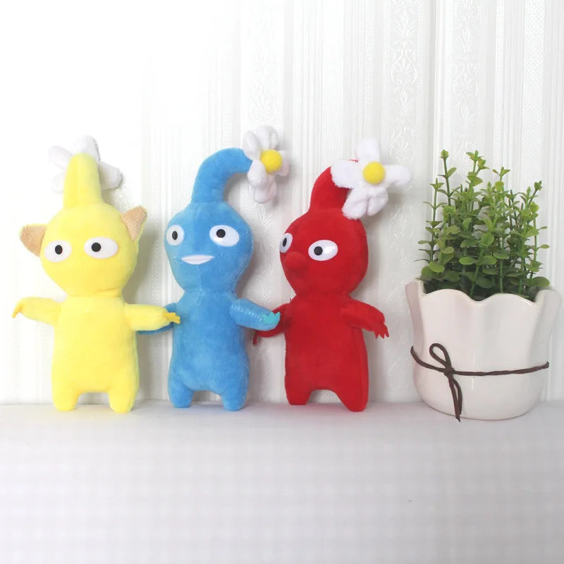 15CM Pikmin Plushie Doll Game Olimar Flower Leaves Bud Chappy Bulborb Soft Stuffed Toy Red Yellow Gift for Kids Fans Birthday