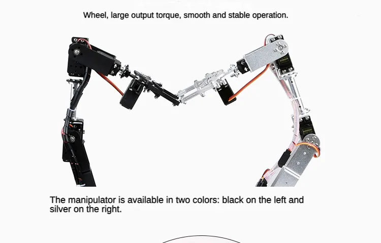 360 Degrees 6 DOF Robot Metal Alloy Mechanical Arm Claw Kit MG996R for Arduino Robotics Kit Educational Ps2 Programmable Toys