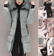 Women Winter Jackets Down Cotton Hooded Tops Large Size Parkas Mujer Coats Long Coat Fashion Female Fur Collar Outfits New Year