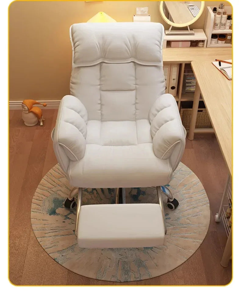 Lazy Sofa Chair High-end Comfort Company Home Office Chairs Girl Bedroom Reclining Backrests, Gaming, Broadcast Chairs