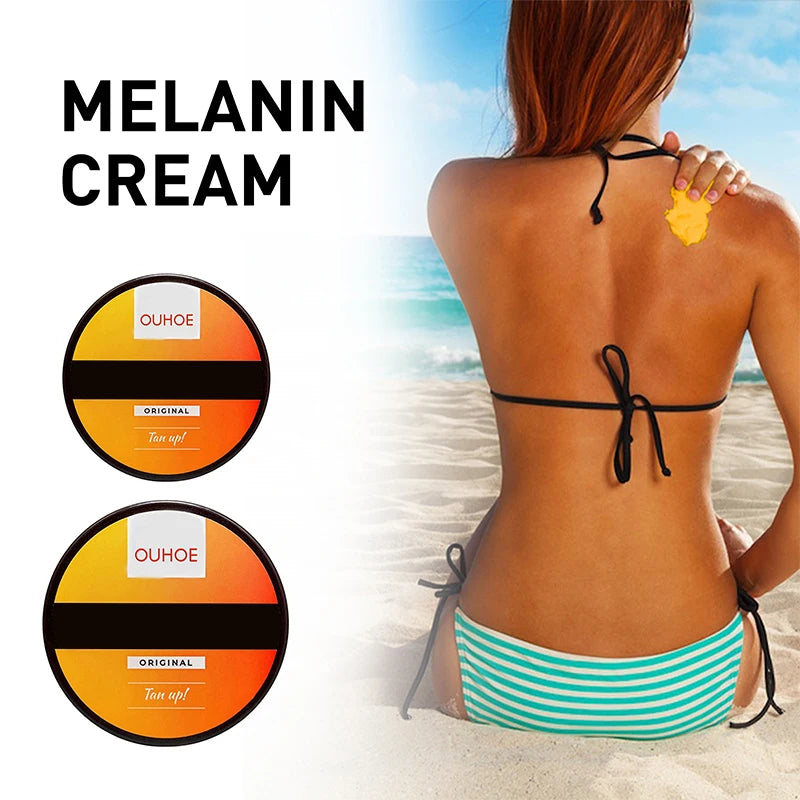 50/100ml Body Tanning Cream Bronze Skin Tanning Lotion Effective Sun Aid Take In Sunlight Moisturizing Cream Body Care Products