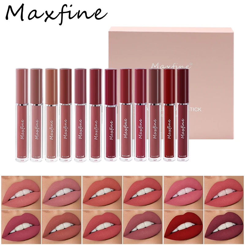 6-color Lip Gloss Liquid Lip Gloss Cosmetic Liquid Lipstick Stain-proof Waterproof Lip Gloss