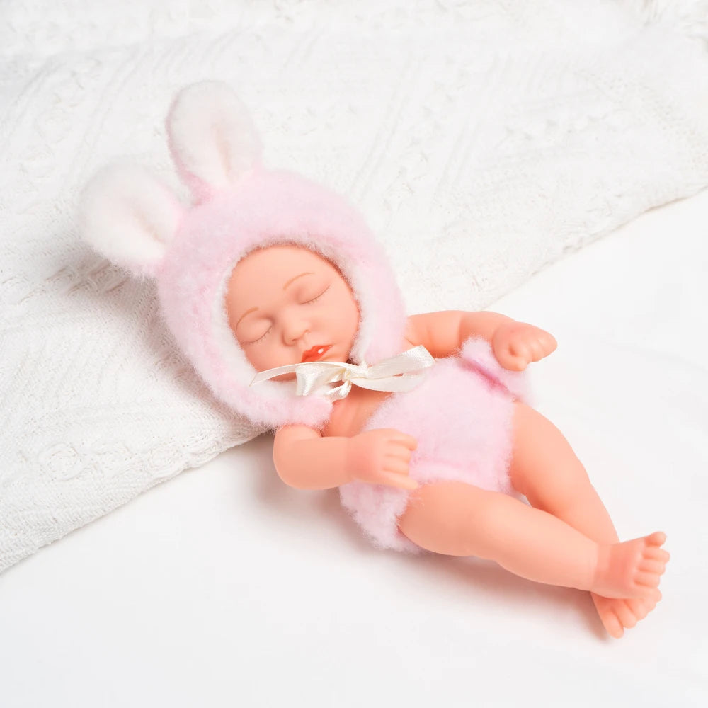 New Silicone Reborn Dolls 20cm Baby Reborn Toys Waterproof Vinyl Bebe Doll Cute Mini Reborn Baby Doll For Girls Birthday Gift