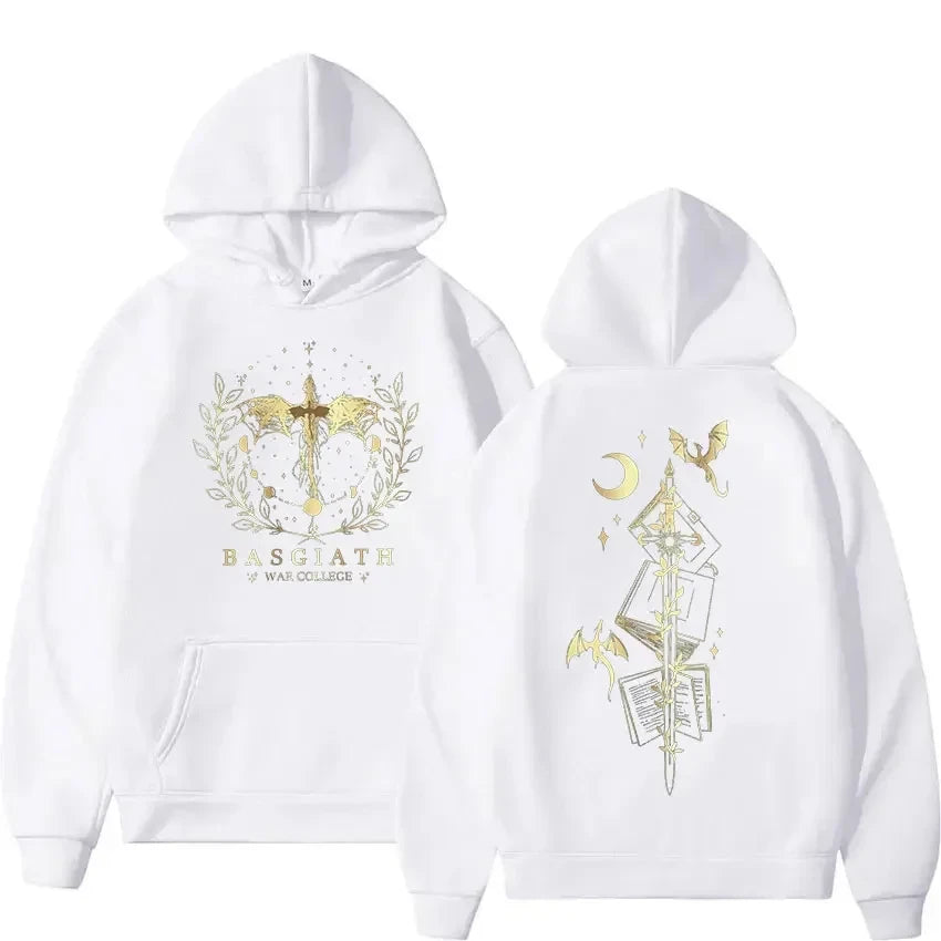 Basgiath War College Cotton Hoodies Fourth Wing Women Men Clothing Printed Graphic Spring Autumn Sweatshirt Streetwear Tops