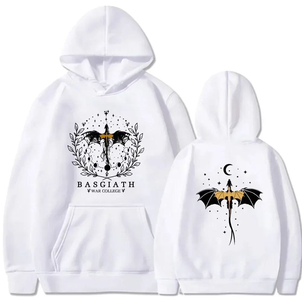 Basgiath War College Cotton Hoodies Fourth Wing Women Men Clothing Printed Graphic Spring Autumn Sweatshirt Streetwear Tops