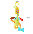 11pcs optional,baby crib bell rattle baby stroller hanging bell multifunctional pinch bright colours to attract baby's attention