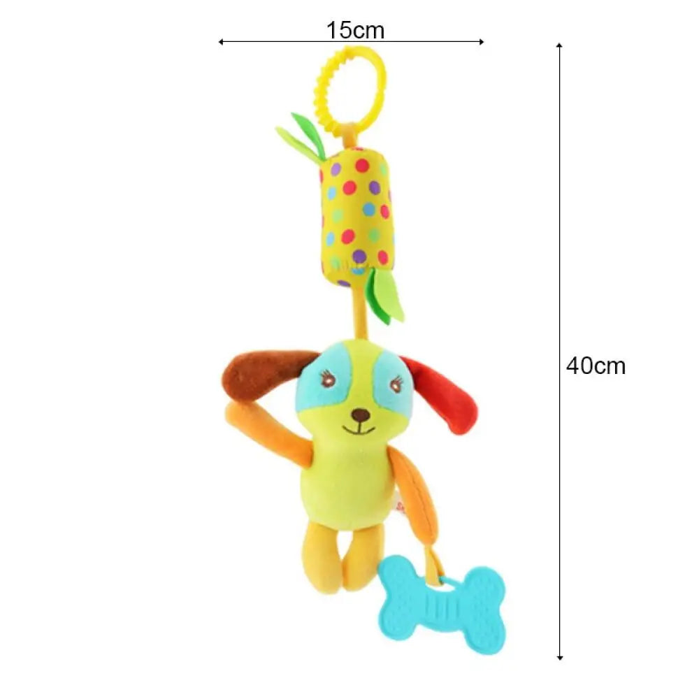 11pcs optional,baby crib bell rattle baby stroller hanging bell multifunctional pinch bright colours to attract baby's attention