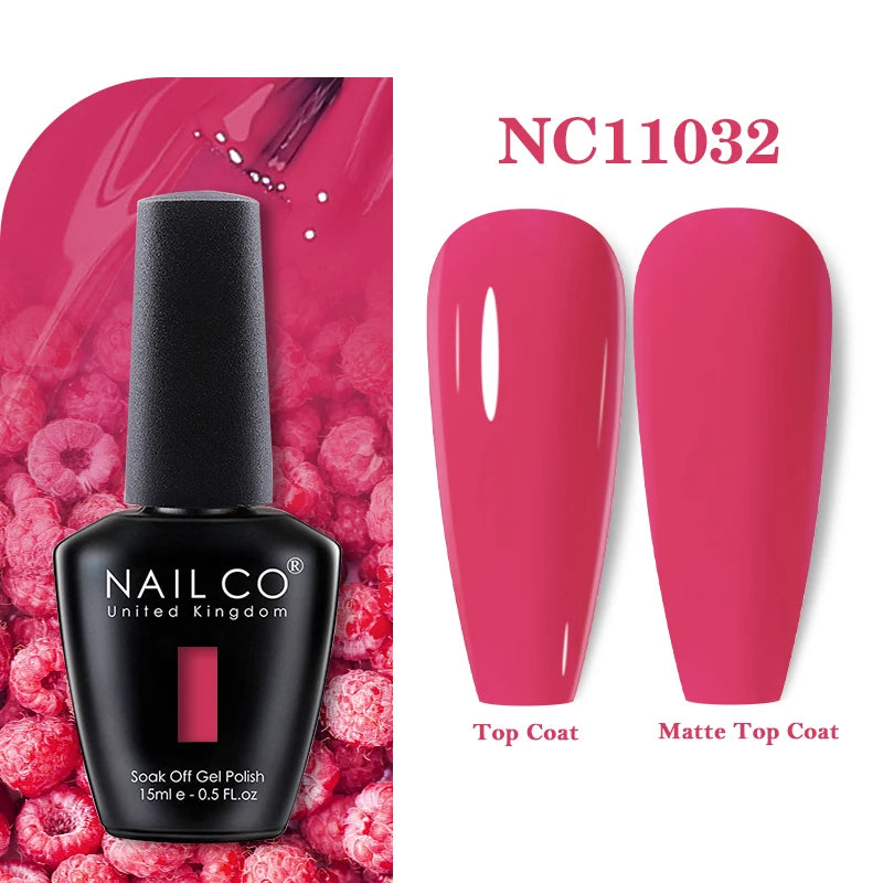 NAILCO 15ml Nail Gel Polish Vernis Semi Permanent UV Varnish Nails Art Manicure Design TOP BASE Hybrid Nail Supplies Nail Glue