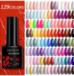 LILYCUTE 129 Colors 7ML Nail Gel Polish Nail Supplies Vernis Semi Permanent Nail Art Manicure Soak Off LED UV Gel Nail Varnishes