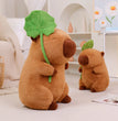 Lotus leaf Capybara Plush Toy  Oyster Bee Bckpack Capibara Cosplay Unicorn Dinosaur Boba Bread Ring Decor Stuffed Animals