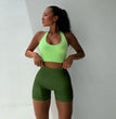 2024 New Summer Solid Yoga Shorts Chic Simple Style High-waisted Hip Lift Women's Sports Shorts