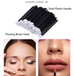 50 Pcs Disposable Make Up Lip Gloss Brush Lipstick Gloss Wands Applicator Hollow Lip Brushes Portable Cosmetic Beauty Tools