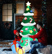 2.1M/7FT Christmas Inflatable Xmas Tree With LED Lights Outdoor Ornament Christmas Gift Party New Year Indoor Decoration Toys