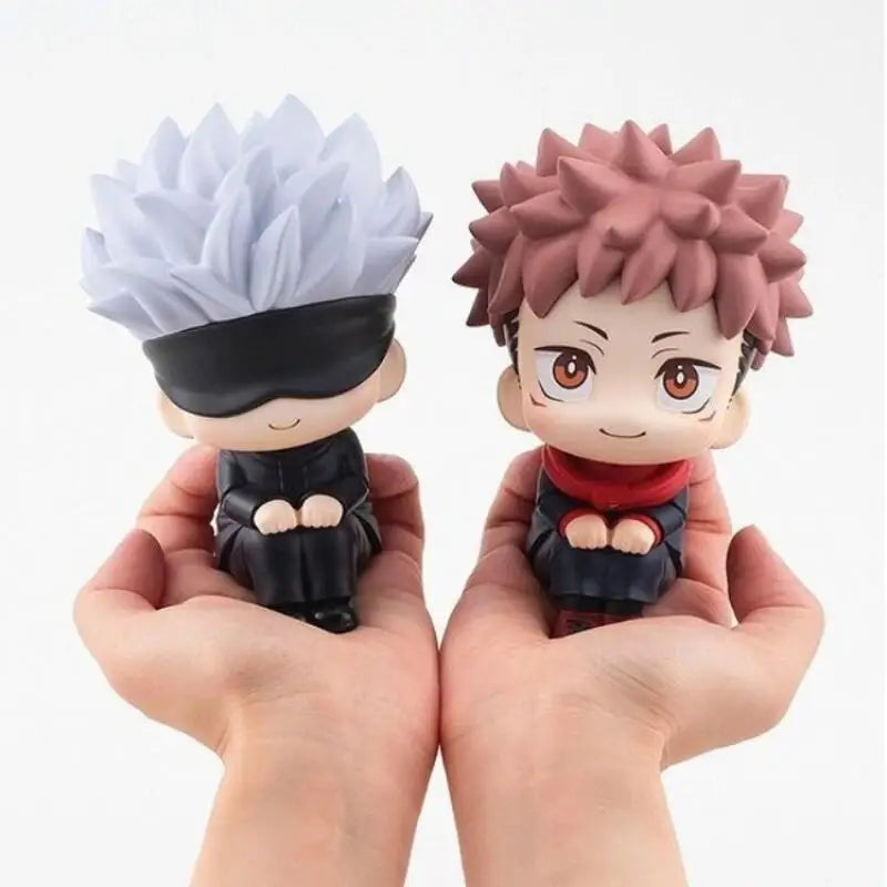 10cm Q Version Anime Figure Toys Anime Jujutsu Kaisen Figure Yuji Itadori Gojo Satori Collectible Model Action Figure Toys Gift