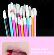 50 Pcs Disposable Make Up Lip Gloss Brush Lipstick Gloss Wands Applicator Hollow Lip Brushes Portable Cosmetic Beauty Tools