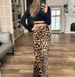 ASDS 2024 Women Fashion Leopard Print Skirt Vintage High Waist Midi Skirts Elegant Women Summer Casual Streetwear Skirt