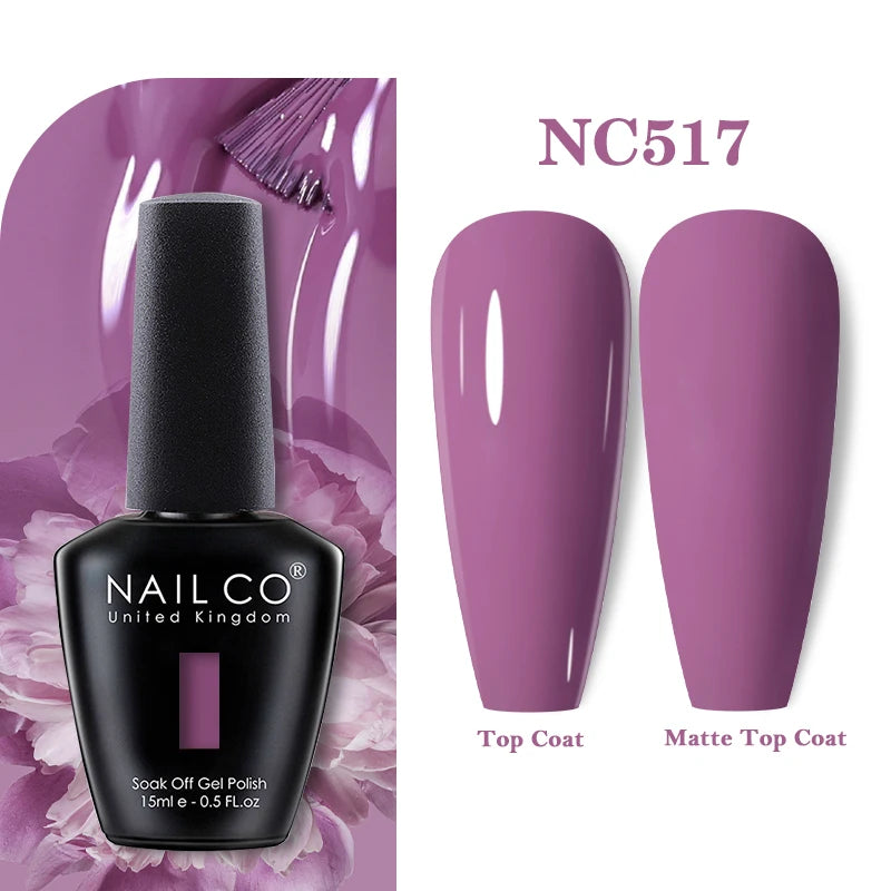 NAILCO 15ml Nail Gel Polish Vernis Semi Permanent UV Varnish Nails Art Manicure Design TOP BASE Hybrid Nail Supplies Nail Glue