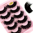 5pairs Classic Hybrid Volume Lashes New Arrival Wispy D Curl Short Russian Strip Lashes Makeup False Eyelashes