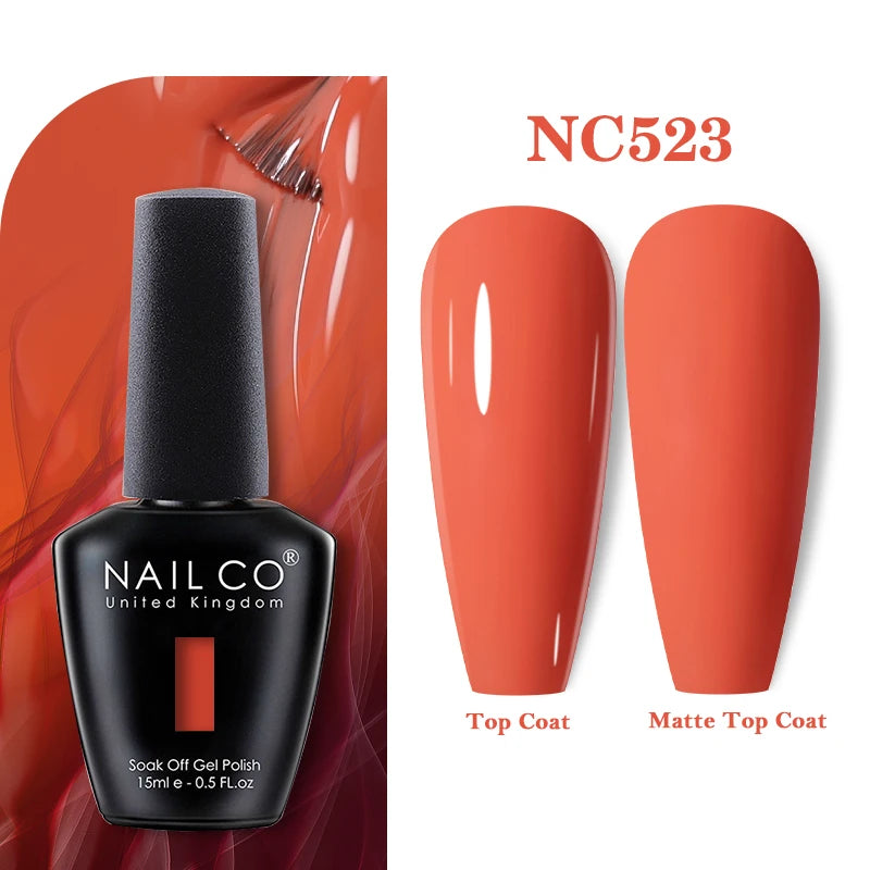 NAILCO 15ml Nail Gel Polish Vernis Semi Permanent UV Varnish Nails Art Manicure Design TOP BASE Hybrid Nail Supplies Nail Glue