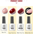 BORN PRETTY 10ml Base Gel Top Coat Rubber Gel Reinforcement Gel for Nails Tools Soak Off UV LED Nail Varnish Function Gel