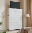 Dresser for Bedroom with 16 Drawers, Tall Chests of Drawers, Organizer, Dressers Bedroom Furniture for Closet Entryway