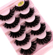 5pairs Classic Hybrid Volume Lashes New Arrival Wispy D Curl Short Russian Strip Lashes Makeup False Eyelashes