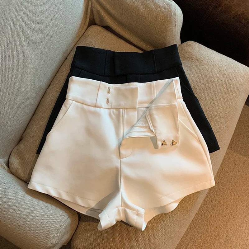 Women Shorts Mooyufon Black Shorts Women Harajuku Elegance High Waisted Shorts A Line Slim Casual Hot Girl Straight Pants Sexy