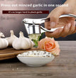 Garlic Press Mincer Stainless Steel Multifunction Crusher Kitchen Cooking Ginger Squeezer Masher Handheld Ginger Mincer Tools