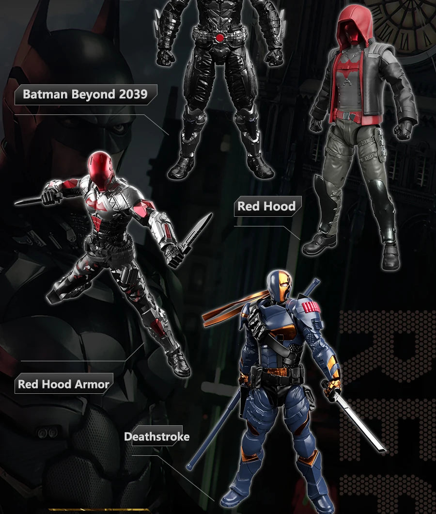 New F5 Batman Arkham Knight assembled Model Blind Box 7style 10cm Action figures Collection Hobby Model Ornaments Boys Toys Gift