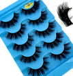 5pairs Classic Hybrid Volume Lashes New Arrival Wispy D Curl Short Russian Strip Lashes Makeup False Eyelashes