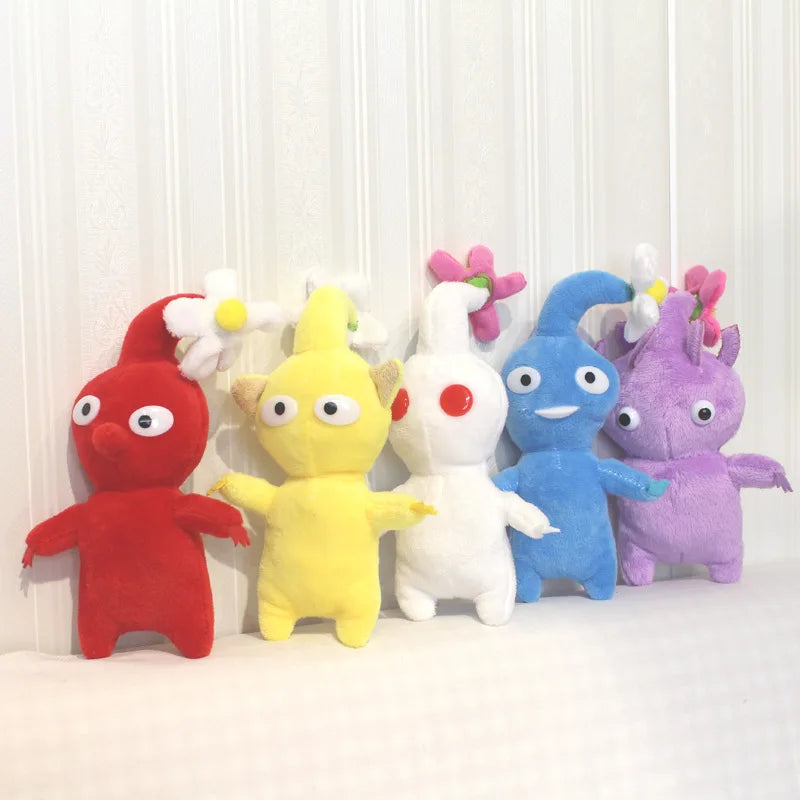 15CM Pikmin Plushie Doll Game Olimar Flower Leaves Bud Chappy Bulborb Soft Stuffed Toy Red Yellow Gift for Kids Fans Birthday