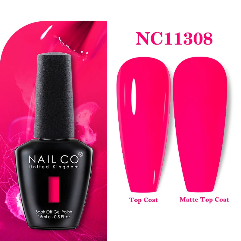 NAILCO 15ml Nail Gel Polish Vernis Semi Permanent UV Varnish Nails Art Manicure Design TOP BASE Hybrid Nail Supplies Nail Glue