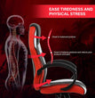 Gaming Chair, Backrest and Seat Height Adjustable Swivel Recliner Racing Office Computer Ergonomic Video Game Chair