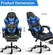 Gaming Chair, Backrest and Seat Height Adjustable Swivel Recliner Racing Office Computer Ergonomic Video Game Chair