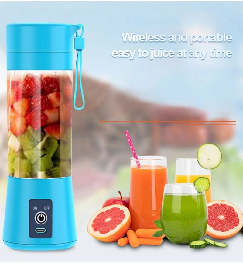 Mini Juicer Portable Blender Fruit Milkshake Handheld Electric Juicer USB Rechargeable Multifunction Blender Kitchen supplies