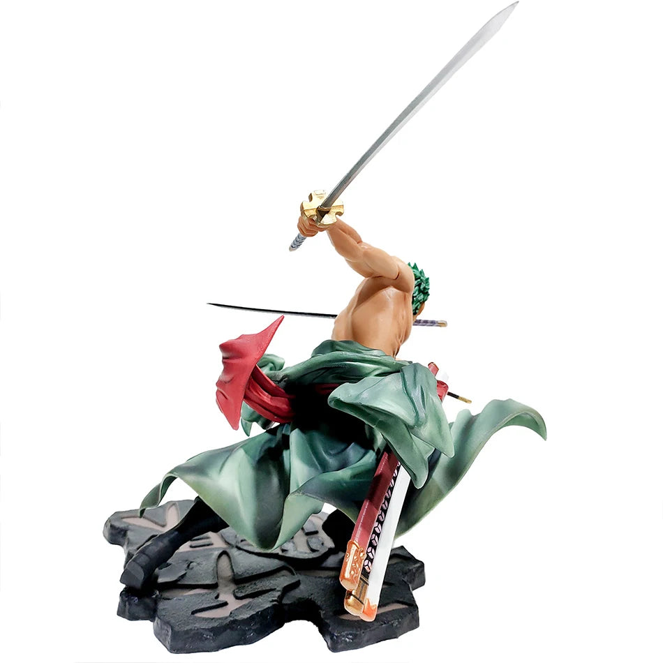 10CM One Piece Luffy Figure Roronoa Zoro Three-Blade Sa-Maximum Manga Anime Statue PVC Action Collection Model Toys For Children