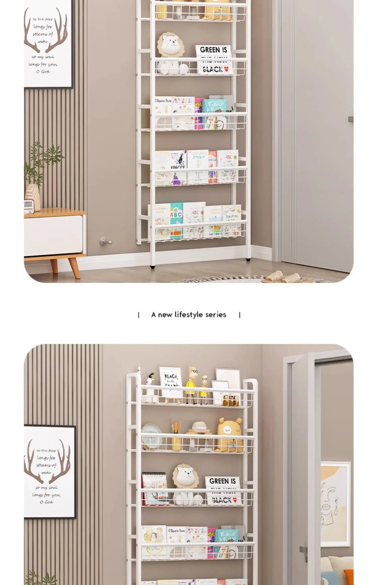 Over The Door Storage Rack Multi Layer Bathroom Load bearing Wall Hanging Shelf Kitchen Condiment Cabinet Door Rear