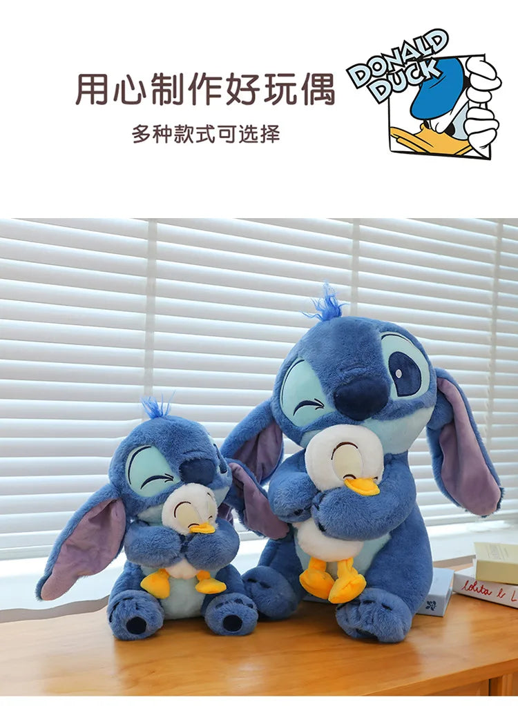 Disney Plush Doll Stitch Lilo Doll Cute Duck Stitch Plush Stuffed Toy Christmas Children's Birthday Gift Kawaii Decoration Toys