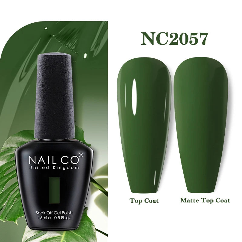 NAILCO 15ml Nail Gel Polish Vernis Semi Permanent UV Varnish Nails Art Manicure Design TOP BASE Hybrid Nail Supplies Nail Glue