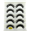 5pairs Classic Hybrid Volume Lashes New Arrival Wispy D Curl Short Russian Strip Lashes Makeup False Eyelashes