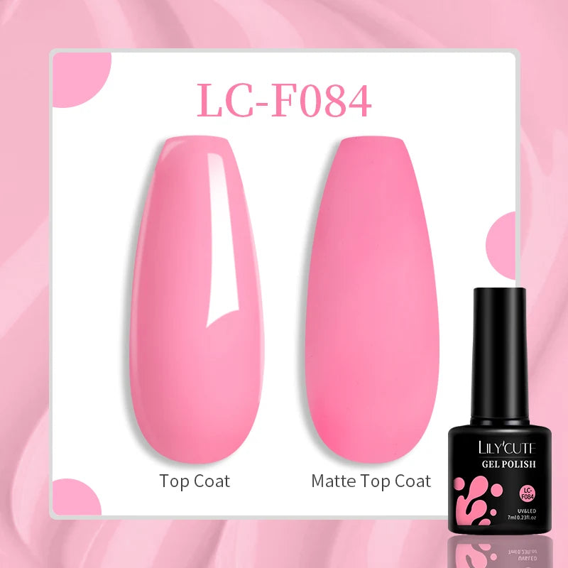 LILYCUTE 129 Colors 7ML Nail Gel Polish Nail Supplies Vernis Semi Permanent Nail Art Manicure Soak Off LED UV Gel Nail Varnishes