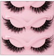 5 Pairs Cat Eye Lashes Faux Mink Eyelashes Natural long Manga Lashes Winged End Eye Elongated Eyelashes Fake Lashes Makeup