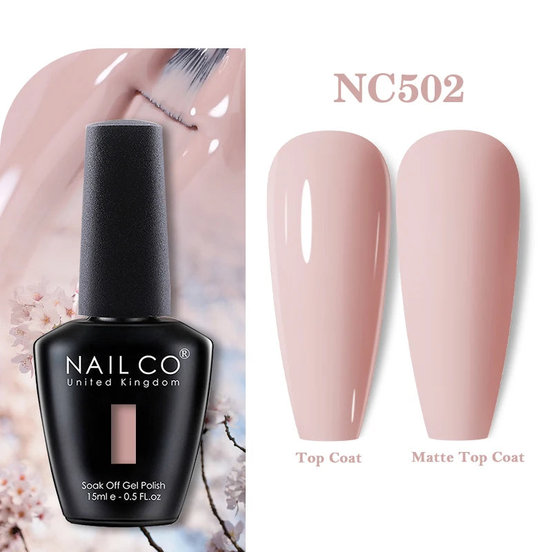 NAILCO 15ml Nail Gel Polish Vernis Semi Permanent UV Varnish Nails Art Manicure Design TOP BASE Hybrid Nail Supplies Nail Glue