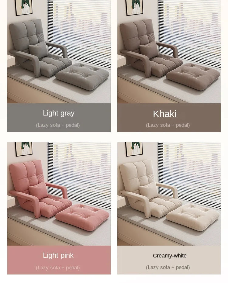 Lazy Sofa Bedroom Bay Window Folding Sofa Bed Can Lie Down and Sit on A Single Sofa Office Rest Sofa Chair