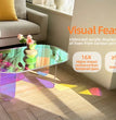 Acrylic Coffee Table, Iridescent Acrylic End Table, Colorful Acrylic Side Table 37.4 in (L) x 19.7 in (W) x 14.2IN (H)