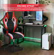 Gaming Chair, Backrest and Seat Height Adjustable Swivel Recliner Racing Office Computer Ergonomic Video Game Chair