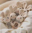 Baby Crochet Rattle Wooden Teether Toy BPA Free Wood Rodent Rabbit Rattle Baby Mobile Play Gym Newborn Educational Music Toys