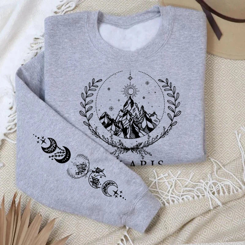 Velaris City of Starlight Printed Sweatshirt Women The Night Court Graphic Sweatshirts Acotar SJM City of Starlight Hoodie Sweat